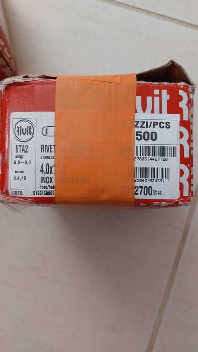 Rebites Alumínio e INOX