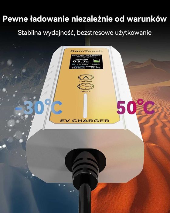Ładowarka aut elektrycznych 3,7 kW, 6,5 m