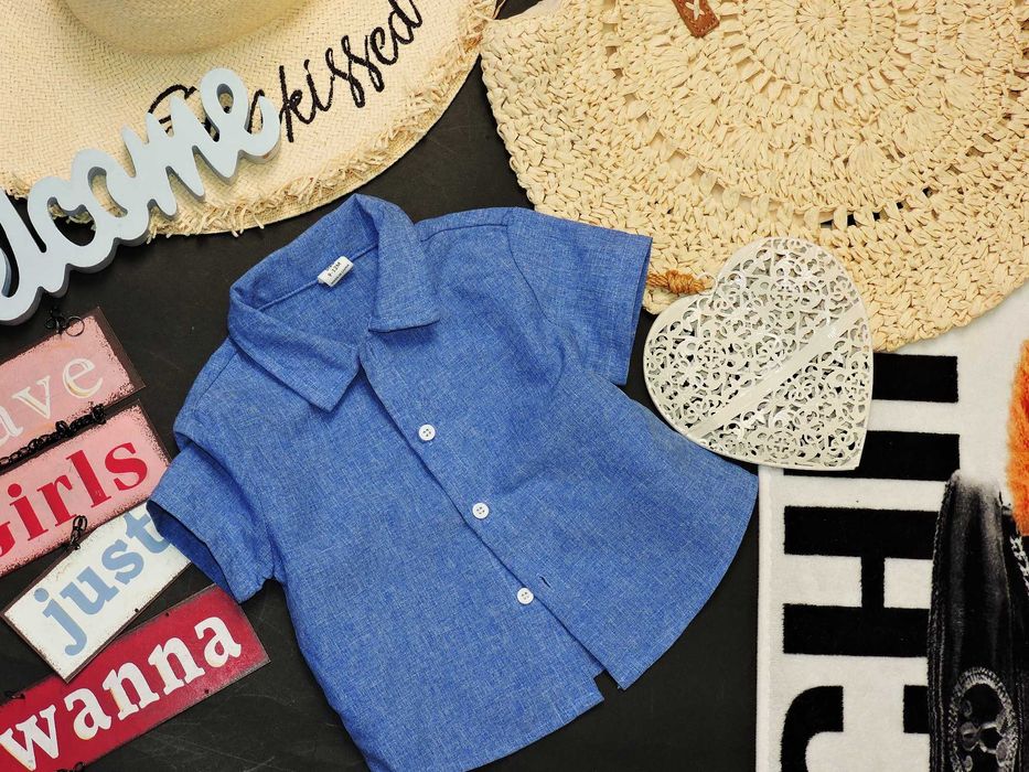 Shein - koszula ala jeans elegancik r 80