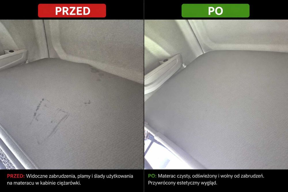 Pranie i kompleksowe czyszczenie kabin TIR – OD 400 ZŁ