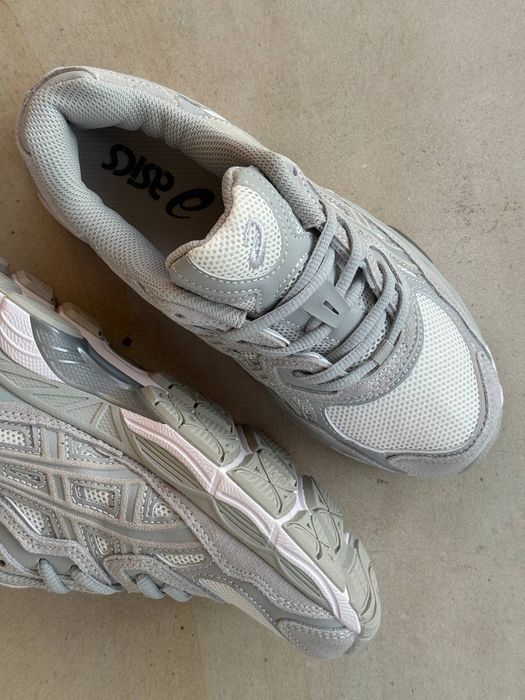 Кросівки Asics Gel-Nyc Cream Cloud Grey/Асікс гель сірі білі,асікси