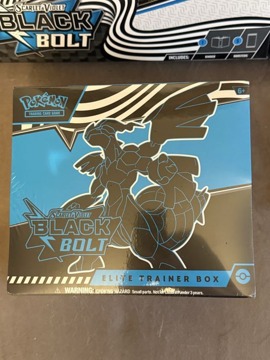 ETB e Binder Black Bolt mais 4 packs destined Rivals