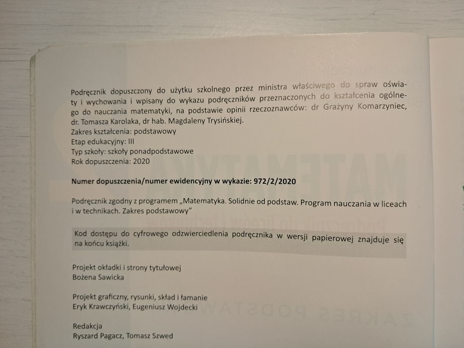 Podręcznik do matematyki