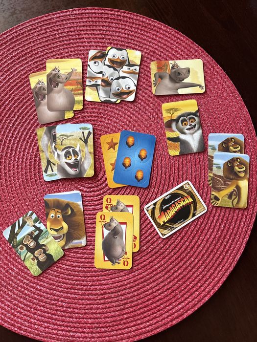 Karty memory Madagascar gra niekomplekt oddam