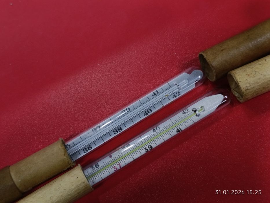 Ртутные градусники импорт и ссср