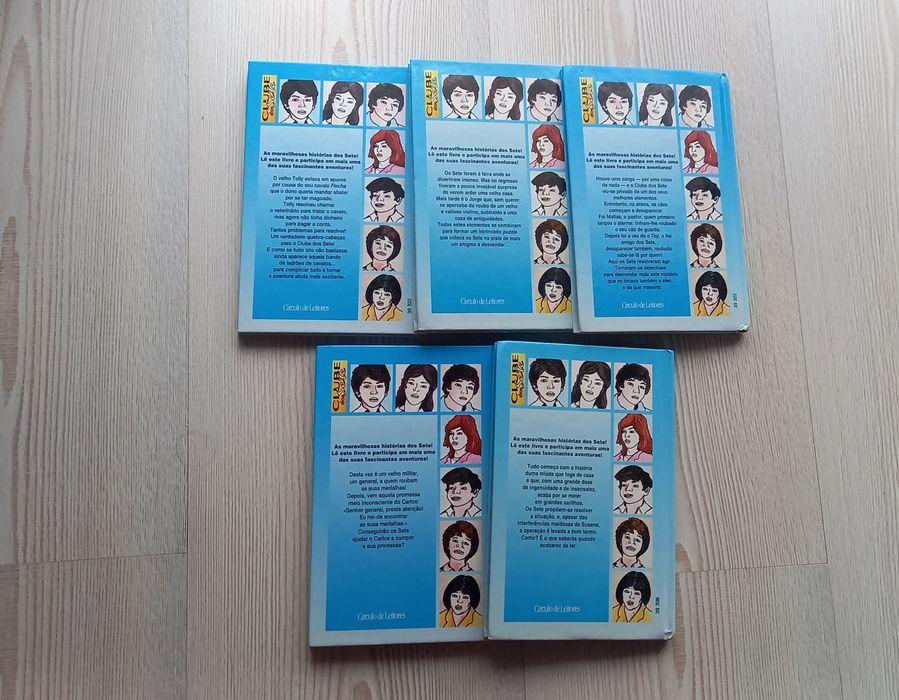 Conjunto Livros "Os sete"