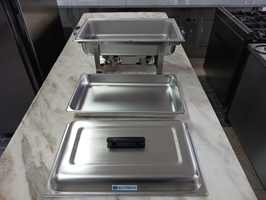 ACM1496 - Rechaud Chaffing Dish Inox Banho Maria - Novo