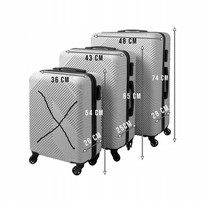 2X Walizka podróżna