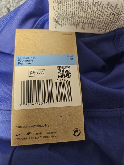 Nike court spódniczka M damska - dri-fit / skirt / nowa z kieszenią