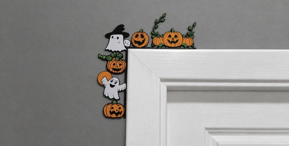 Decoração canto de porta Halloween