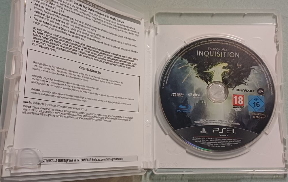 Gra na playstation 3 - Dragon Age Inkwizycja