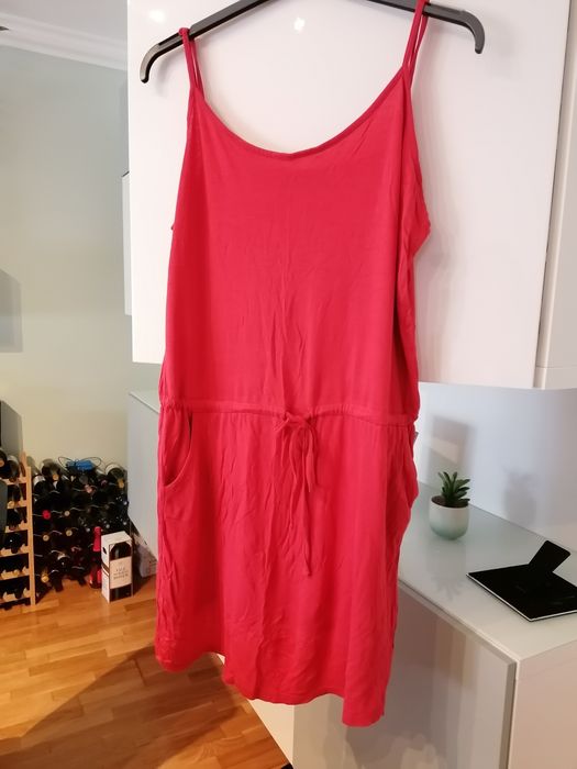 Vestido de verão de alças e bolsos laterais - Kiabi tamanho XL