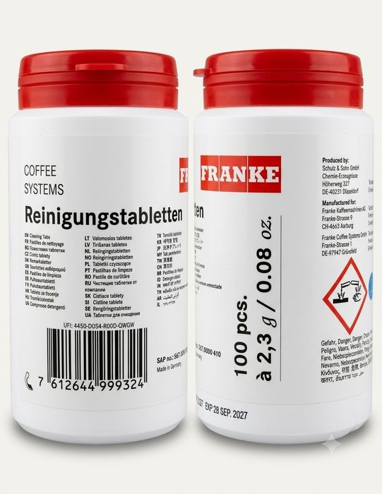 Таблетки для очищення кавового тракту Franke Reinigungstabletten 100 шт