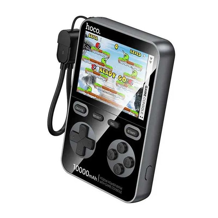 Павербанк HOCOQ47 10000mAhвбуд.ігр.консоль швид.заряд.кабель Type-C