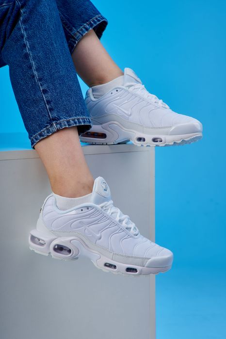 Кросівки Кроссовки Nike Air Max TN Full White Білий Белый Кросовки повсякденні