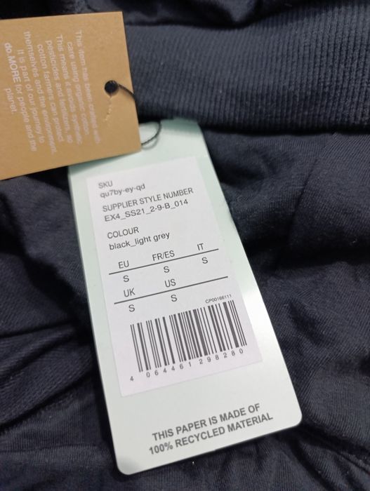 Nowe spodenki ciążowe S szorty spodnie 36 czarne dresowe Anna Field