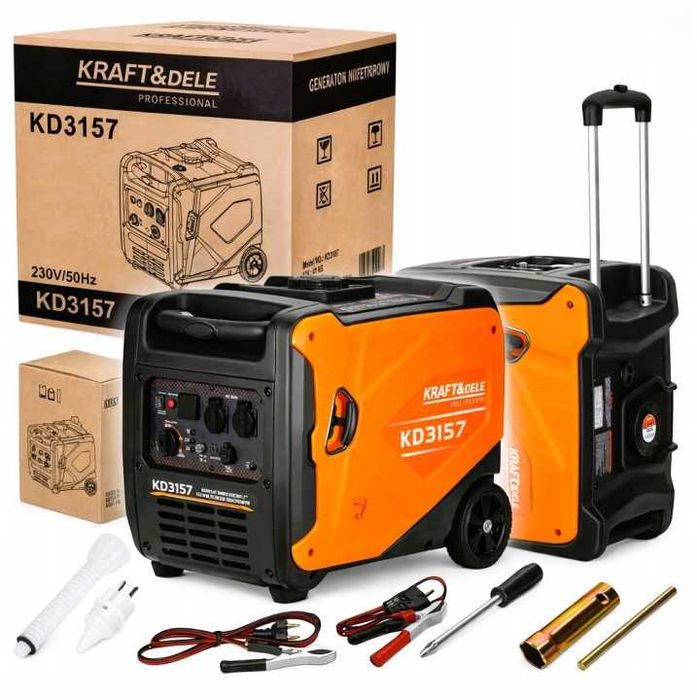 Agregat Inwertorowy 4,5kW 230V Inwerter Cichy Solidny Mocny do Elektroniki Uniwersalny