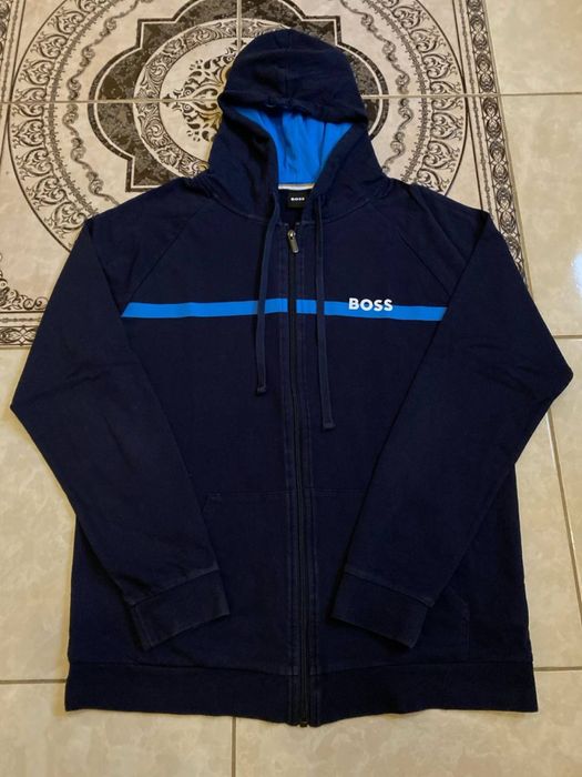 Чоловіча олімпійка, кофта з застібкою, зіпка Boss, L