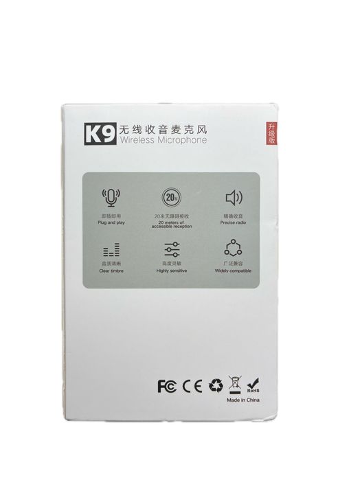 Внешний микрофон K9 Lightning (комплект 2 шт.)