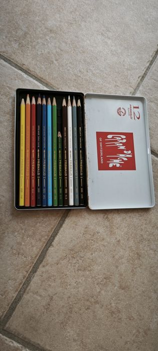 Caran d'Ache Lápis de Cor Aquarela Prismalo 12 un.