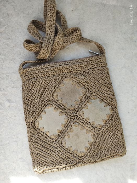 Плетена сумка кросбоді