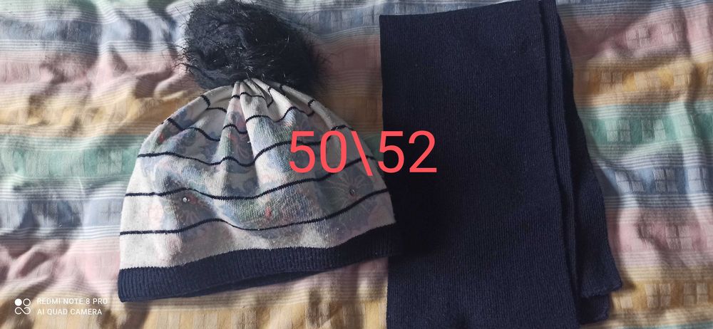 Czapka H&M komplet szalik rękawiczki