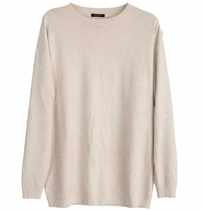 Sweterek bluzka damska ze srebrną nitka marki HOSTAR XL XXL 44 Modal