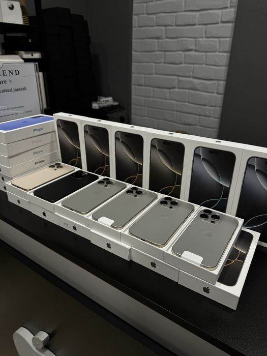 Нові open/box iphone 16 pro/pro max 128/256gb all color + гарантія