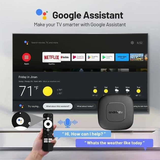 Android tv box Mortal T1 2/16 voice
