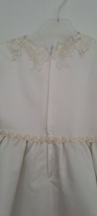 Vestido Cerimónia 2 Anos Cetim motivos bordados