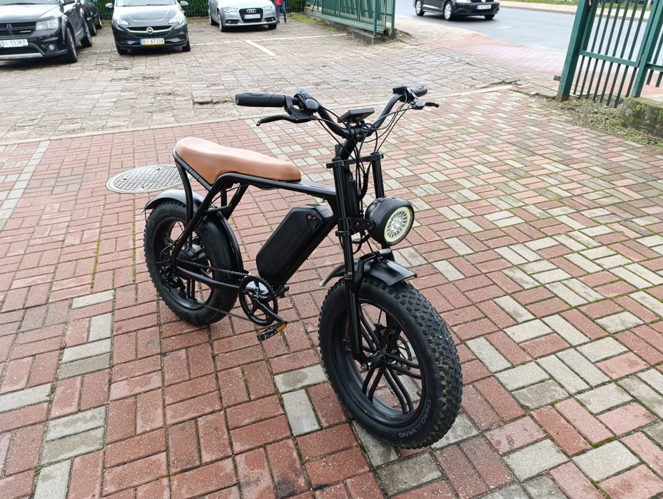 Rower elektryczny Fatbike manetka
