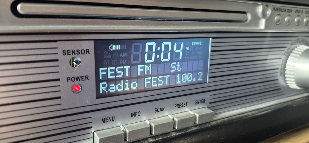 Gramofon DENVER MRD-51 Black Retro FM,CD,WI-FI...