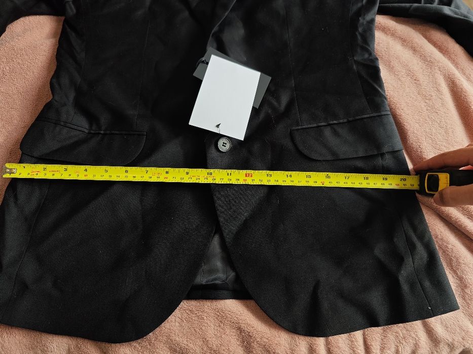 Marynarka Vistula Ancona czarna Super Slim 182/100