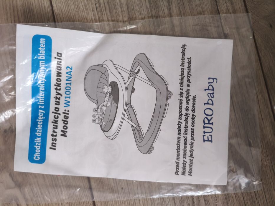 Chodzik dziecięcy EURO baby W1001NA2 grey