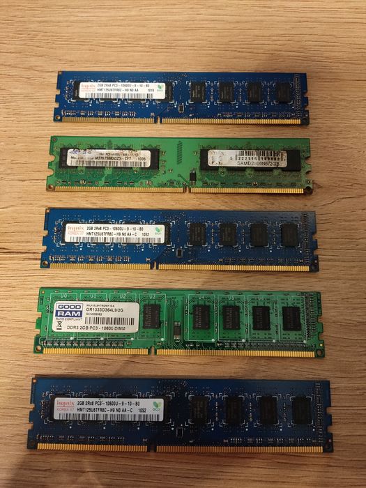 Kości ramu ddr3 Hp/Goodram/Samsung