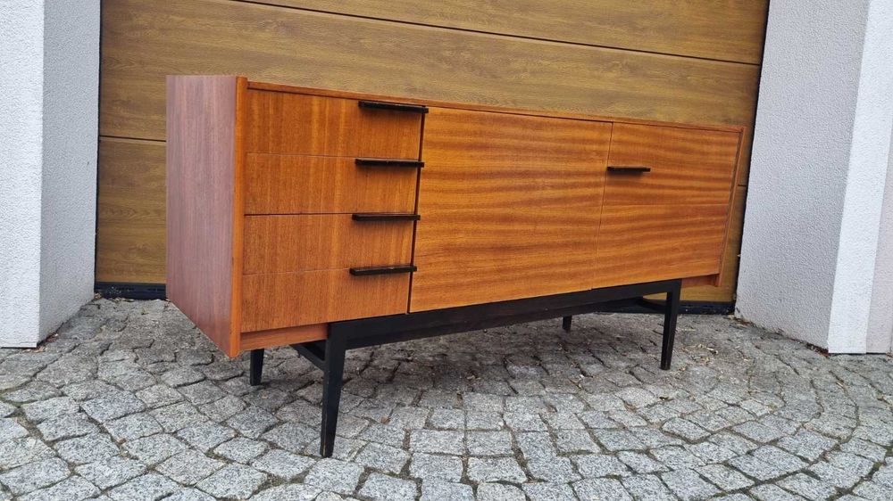Sideboard Mezulanik Komoda Mid Century Design PRL Czechosłowacja