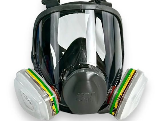 Захисна маска з респіратором 6800