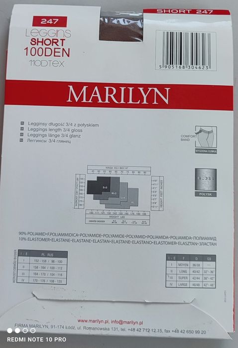 Legginsy damskie rozm.3.   0210