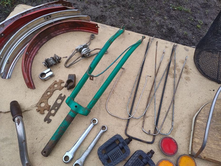 СССР велозапчастини щиток педалі зірочка шатун велосипеда багажник клю