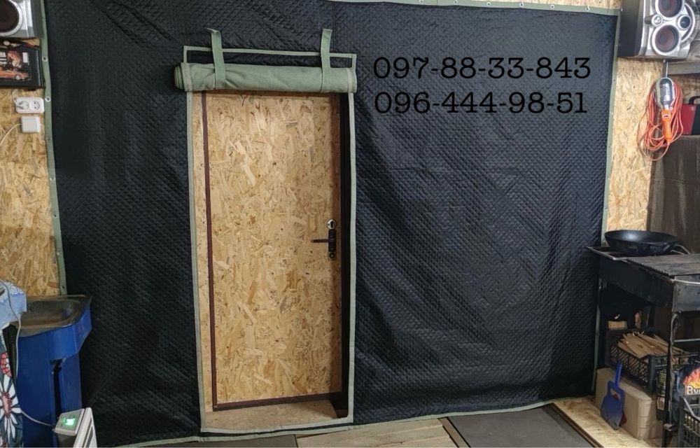 брезент тент штори брезентові утеплені штори