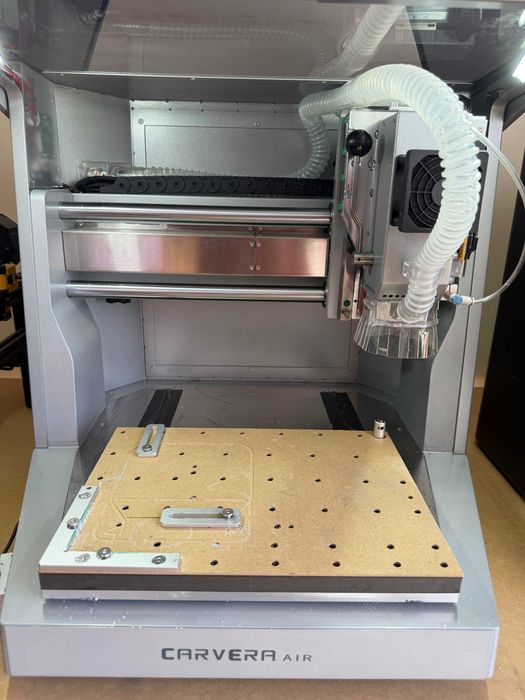 CNC Makera Carvera Air + 4.º eixo + laser + kit PCB — Como nova