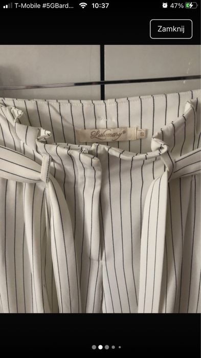 Spodnie garniturowe wysoki stan super stan