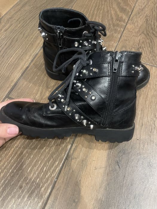 Botki kozaczki ZARA 33 kozaki buty jesienne zimowe czarne