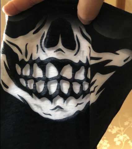 Баф с черепом маска череп вело мото skull бафф балаклава лавсан