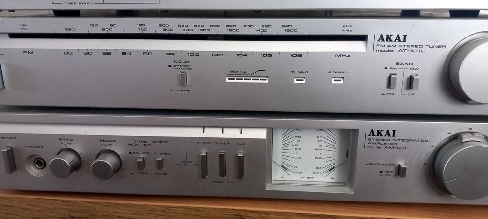 Zestaw akai wzmacniacz deck tuner