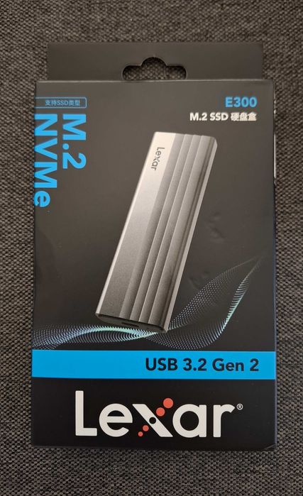 Зовнішній карман кишеня бокс для SSD NVMe M.2 Lexar E300