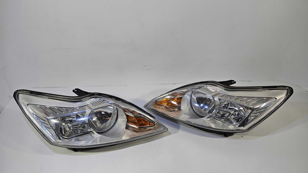 Ford Focus II MK2 2 Lift Fl Lampy Przód Przednie Komplet Lewa + Prawa Europa Stan BDB Oryginał