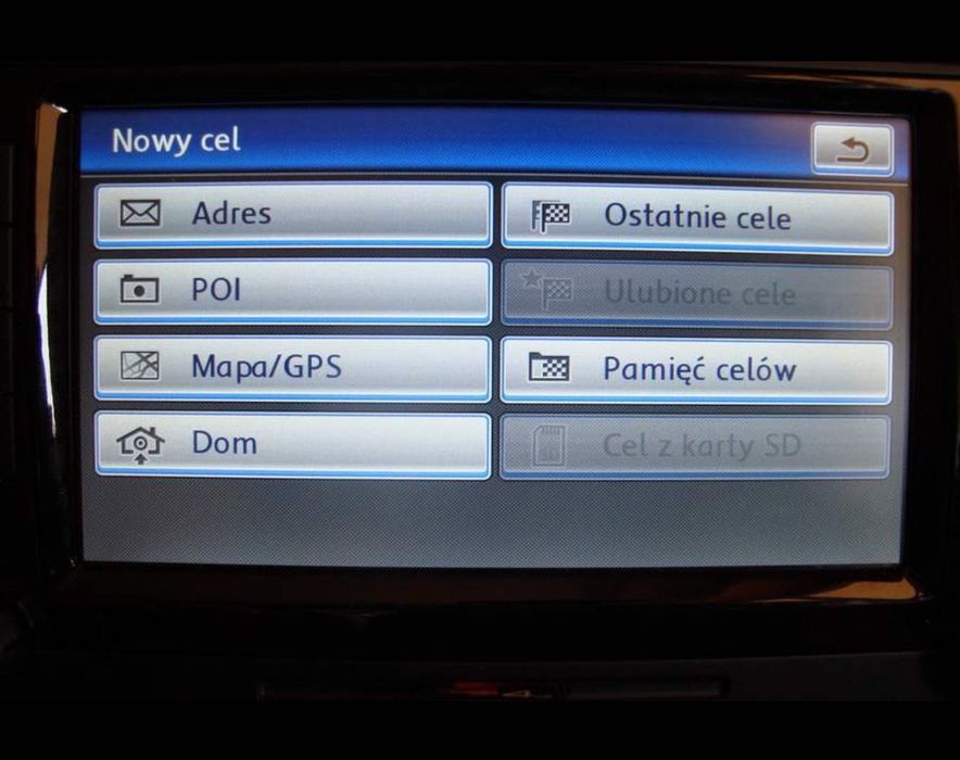 Polskie menu nawigacji Audi BMW Ford Nissan Honda Renault VW Citroen