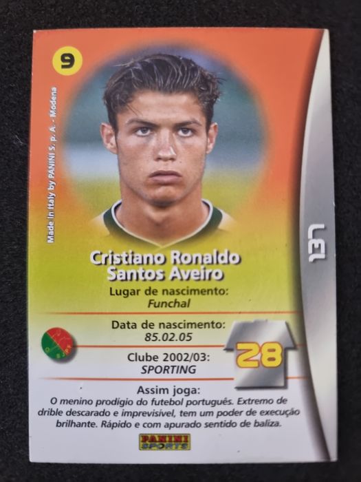Cristiano Ronaldo card #137 e cromo #306