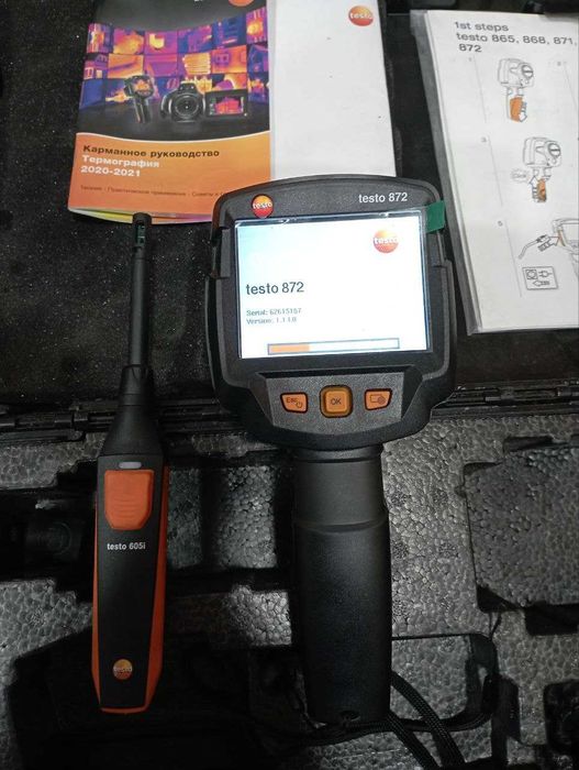 testo 872 - тепловізов + testo 605i - цифровой гігрометр